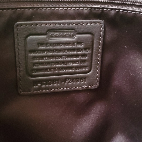 Extremely Gently Used Chocolate Coach Bag - Picture 5 of 6